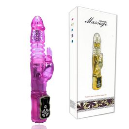 Vibrador Rotativo com 20 Funções em Formato de Coelho