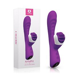 Nymph Vibrador Ponto G Recarregável com 9 Modos de Vibração e Língua Estimuladora Miss Collection