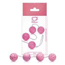 Conjunto de 4 Bolas Com Peso e Cordão de Silicone Cores Sortidas Sexy Fantasy