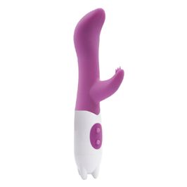 Vibrador G-spot Dual Stick em Silicone Solf Touch com Estimulador à prova D'água, 10 Velocidades
