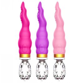 Vibrator Hantewei AV-03 Estimulador Clitoriano em Formato de Língua com Jóia Cristal Vip Mix