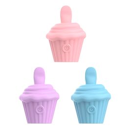 Vibrador de Clitóris com Língua em Formato de Cupcake com 10 Modos de Estimulação Sexy Import